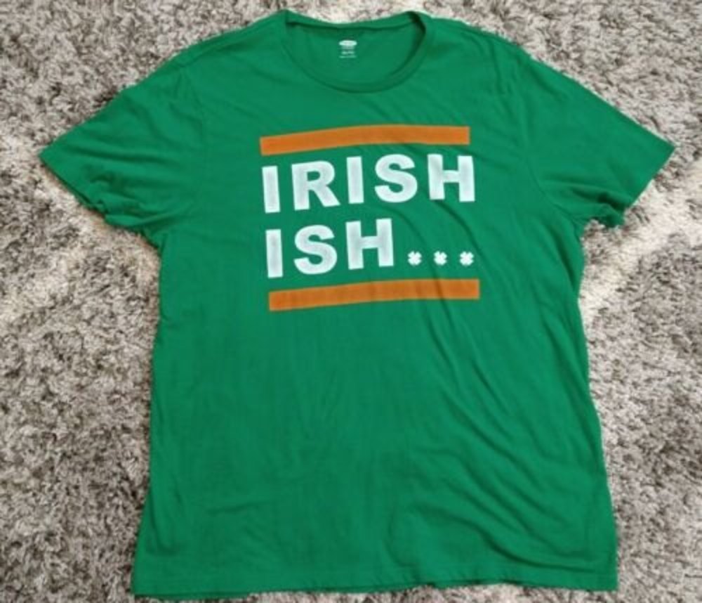 Men's Old Navy Green Irish Short Sleeve T-Shirt 2XL
